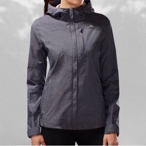 Paradox Rain Jacket Gray Full Zip Hooded Windbreaker Small